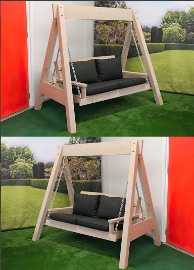 Hükümdar Ahşap 2 Kişilik Salıncak