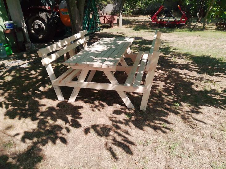 Hükümdar Ahşap 6 Kişilik sırtlı Piknik Masası